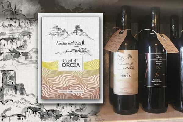 etichetta vino castell'orcia eligrafica formia