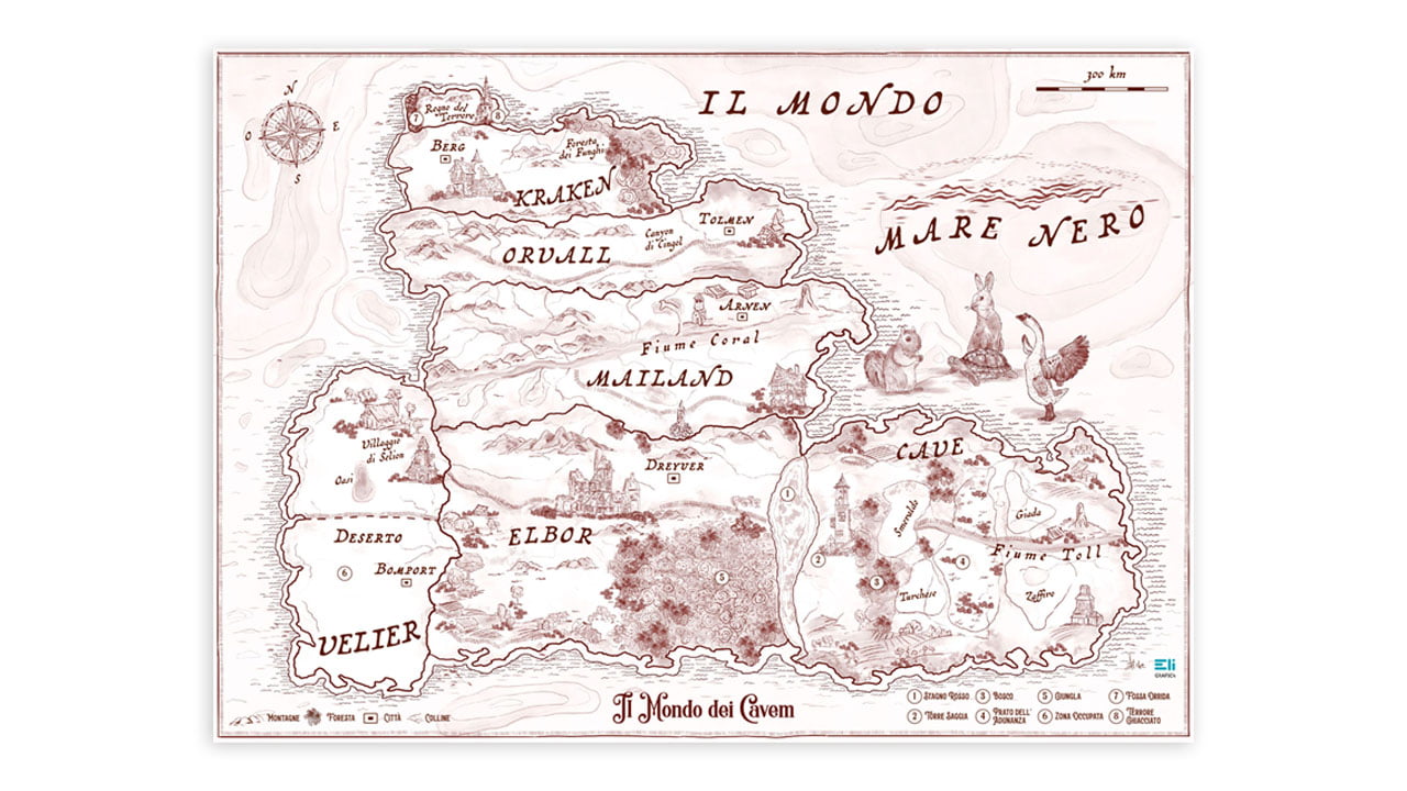 mappa fantasy illustrata eligrafica 2