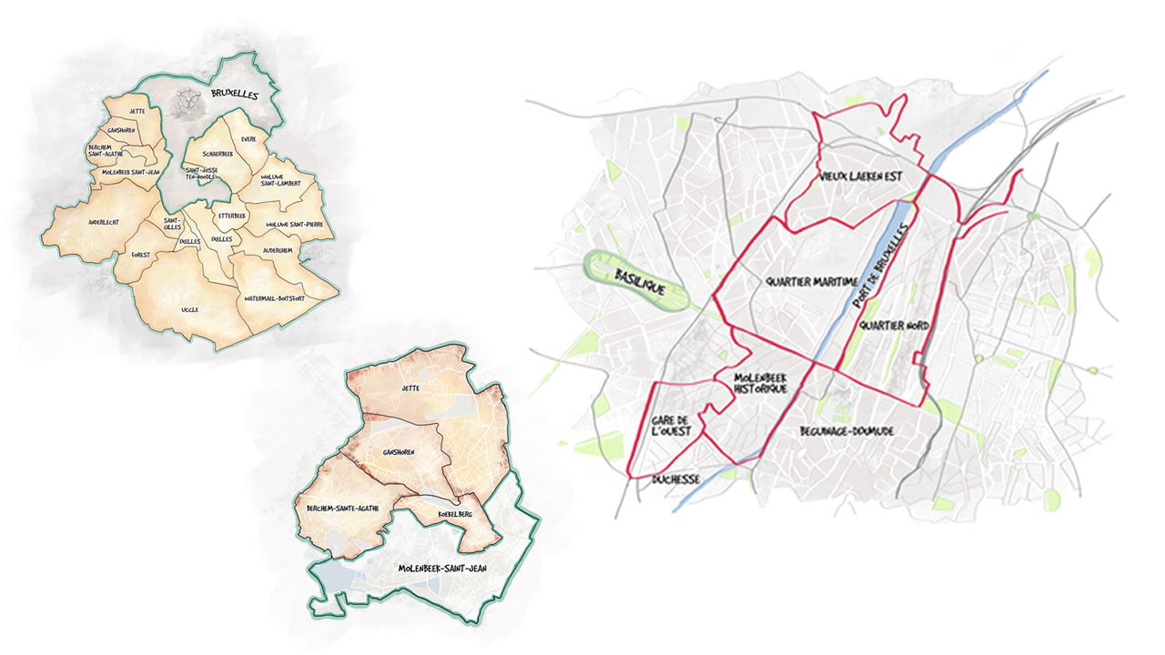 le rat de molenbeek illustration maps eligrafica