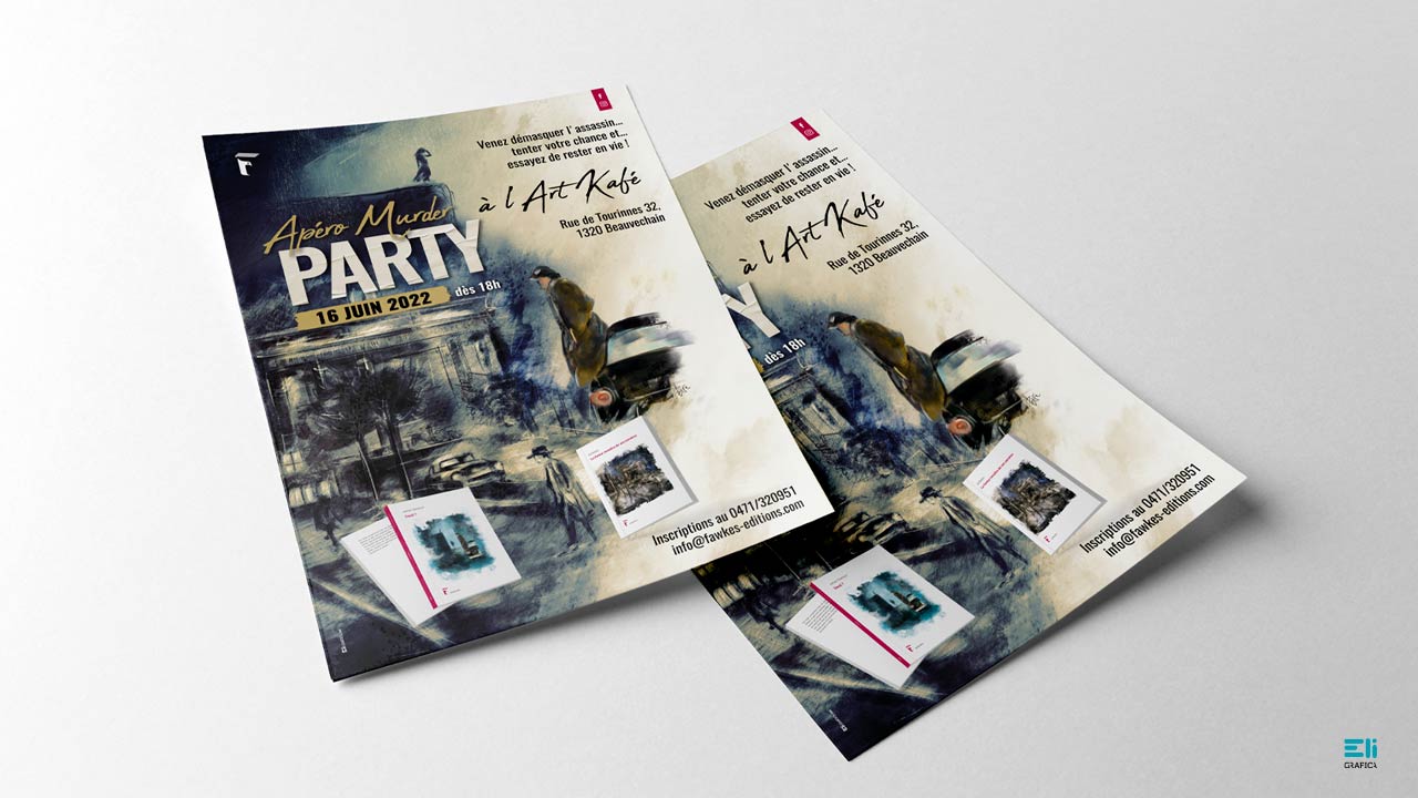 murder party fawkes eligrafica